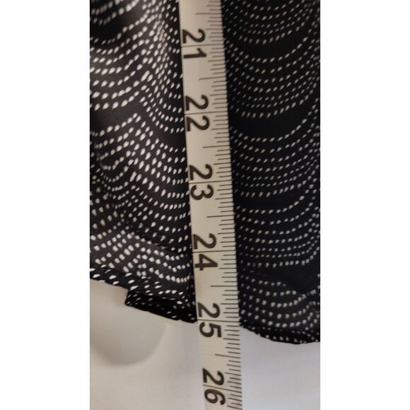 LC Lauren Conrad Large Black and White Spot Cap Sleeve Open Back Tie Top Women's - Picture 6 of 6